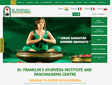 Tablet Screenshot of drfranklin.com